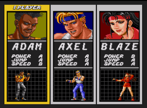 Streets of Rage Characters